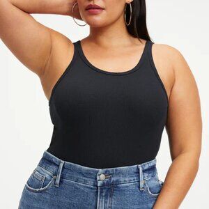✨ Good American Racerback Tank Bodysuit Thong Cut Size 6 / 3XL